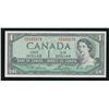 Image 1 : Bank of Canada $1, 1954 - Ascending Ladder Number