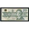 Image 1 : Bank of Canada $20, 1991 - Ink Smear (Black Eye)