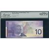 Image 1 : Bank of Canada $10, 2001 - Incomplete Printing Error on Face