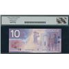 Image 2 : Bank of Canada $10, 2001 - Incomplete Printing Error on Face