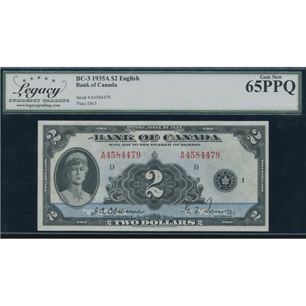 Bank of Canada $2, 1935