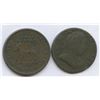 Image 2 : USA Hard Times Token & 1788 Colonial Copper