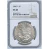 Image 1 : 1880 S USA Morgan Silver Dollar