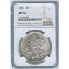 Image 1 : 1882 USA Morgan Silver Dollar