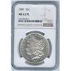 Image 1 : 1887 USA Morgan Silver Dollar