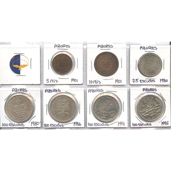 Acores Authentic Collection Europe Coin Collection Azores & Belarus - Lot of 92