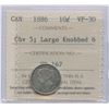 Image 1 : 1886 Ten Cents - Large Knobbed 6
