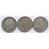 Image 2 : 1900 - 1902 Twenty-Five Cents Trio