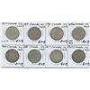 Image 1 : Canadian Silver Fifty Cents - Lot of 8 Coins