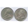 Image 2 : 1916 & 1918 Fifty Cent Pair