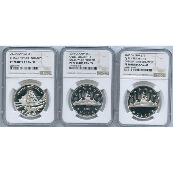 2003 Silver Dollars - The Perfect Trio