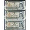 Image 1 : Bank of Canada $1, 1973 - 3 Consecutives including a Binary