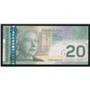 Image 1 : Bank of Canada $20, 2004 - Offset Serial Number Mirrored on Face