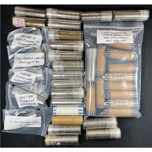 One & Five Cent Rolls