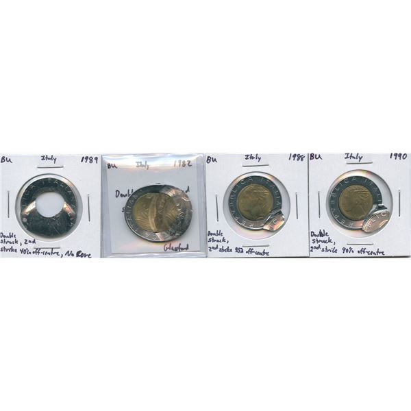 Italy 500 Lire error lot