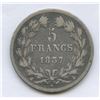 Image 1 : 1837 France Silver 5 Francs