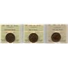 Image 1 : 1888, 1899 & 1901 Large Cents - ICCS Graded Trio