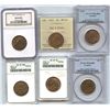 Image 1 : Lot of 5 Graded One Cents