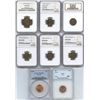 Image 1 : Lot of 8 Graded Canadian One Cents