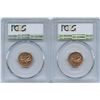 Image 2 : 1957 & 1959 One Cent - PCGS MS-66, Red