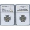 Image 1 : 1924 & 1933 Five Cents - NGC Graded AU58 Pair