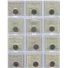 Image 1 : Canadian Five Cents - ICCS Graded Lot of 12