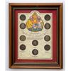 Image 1 : Wooden Framed Canadian Silver Fifty Cent Collection