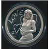 Image 1 : 2023 Silver Bullet Silver Shield Proof 1 oz. Love Medallion