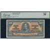 Image 1 : Bank of Canada $50, 1937 - Changeover