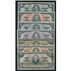 Image 1 : Bank of Canada $1 - $100, 1937 - Matching Signatures Set