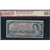 Image 1 : Bank of Canada $100, 1954 - Devil's Face