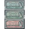 Image 1 : Bank of Canada $1 & $2, 1954 - Lot of 3 Replacement Notes