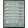 Image 1 : Bank of Canada $1, 1954 - Lot of 6 Consecutives