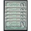 Image 1 : Bank of Canada $1, 1954 - Lot of 6 Consecutives