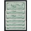 Image 2 : Bank of Canada $1, 1954 - Lot of 6 Consecutives