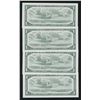Image 2 : Bank of Canada $1, 1954 - Lot of 4 Consecutives