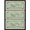Image 2 : Error - Bank of Canada $1 1954 - Consecutive Lot of 3