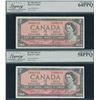 Image 1 : Bank of Canada $2, 1954 - Set Low Serial #103-104