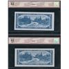 Image 2 : Bank of Canada $5, 1954 - Lot of 2