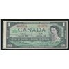 Image 1 : Bank of Canada $1, 1967 - Off Center Cutting Error