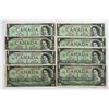 Image 1 : Bank of Canada $1, 1967 - Lot of 8 Replacements