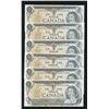 Image 3 : Bank of Canada $1, 1973 - Small Consecutive Lots