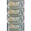 Image 1 : Bank of Canada $1, 1973 - Lot of 4 Replacement Notes