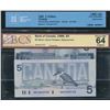 Image 3 : Bank of Canada $5, 1986 - Lot of 2 Replacements