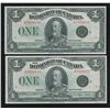 Image 1 : Dominion of Canada $1, 1923 - Lot of 2 Consecutives