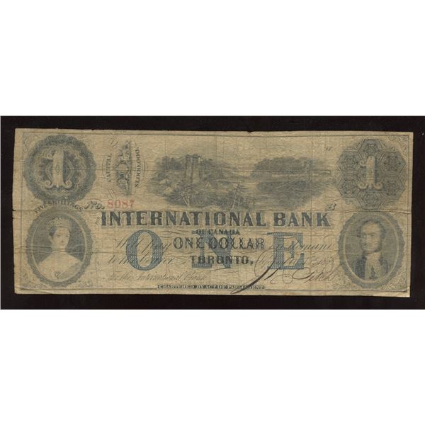 International Bank $1, 1858