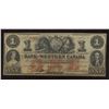 Image 1 : Bank of Western Canada $1, 1859