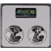 Image 2 : 2021 SAE S$1 Designer 2 - Coin Set W Eagle Heraldic Eagle T-1 & T-2 First Releases Silver Design Set