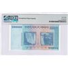 Image 2 : Zimbabwe, 2008, 100 Trillion Dollars, AA1188697. PMG 68EPQ.