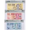 Image 2 : Starting price: $2000 Fiji, ND (2007 - 2011), lot of 6, matching S/N ended with ""69"", $2 / $5/ $10
